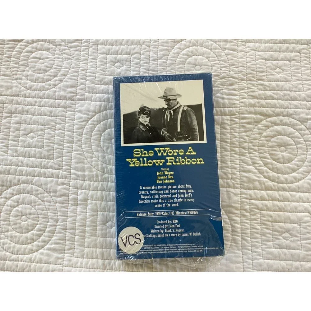She Wore a Yellow Ribbon VHS (1987) Fox Hills Video John Wayne Joanne Dru